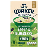 Quaker Oat So Simple Apple & Blueberry Porridge Sachets Cereal   10 per pack GOODS M&S   