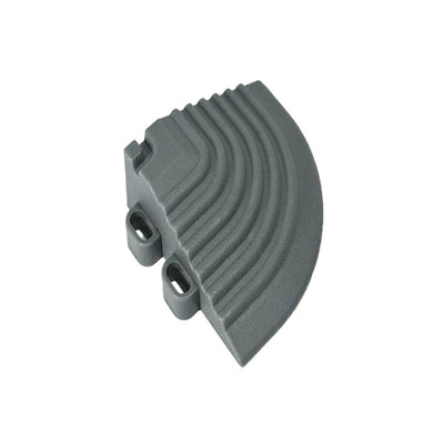 Costco UK Swisstrax Ribtrax Pro Vented Modular Garage Floor Corner Ramps - Pack of 4 - Slate Grey- Buy online at McGrocer
