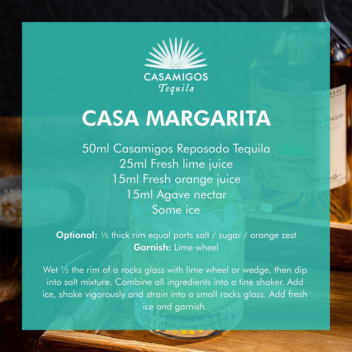 Casamigos Reposado tequila 70cl golden honey, UK version