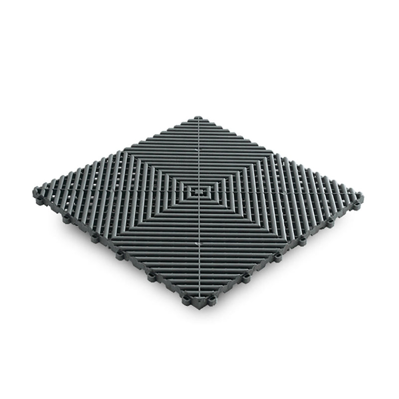 Swisstrax Ribtrax Pro garage floor tiles slate grey pack - British product