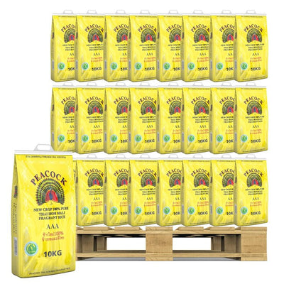 Pfauenreis Thai Hom Mali Duftreis 10kg 90 Einheiten Palettenangebot