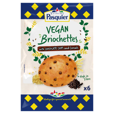 ASDA Brioche Pasquier Vegan Briochettes with Chocolate Chips and Cereals 40 g- Buy online at McGrocer