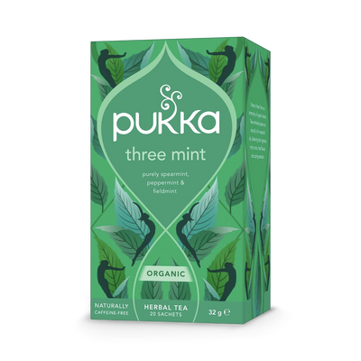 Holland & Barrett Pukka Three Mint Herbal Tea Bags 20- Buy online at McGrocer