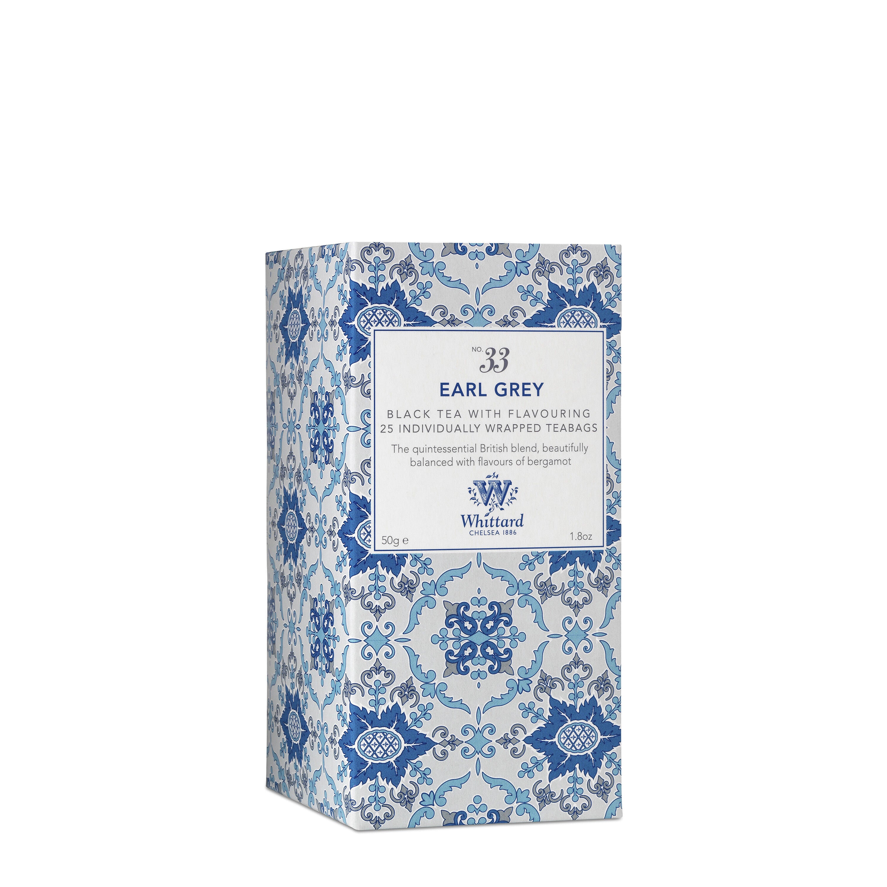 Tea Discoveries Earl Grey tea individually wrapped teabags 25 count, imported from the UK