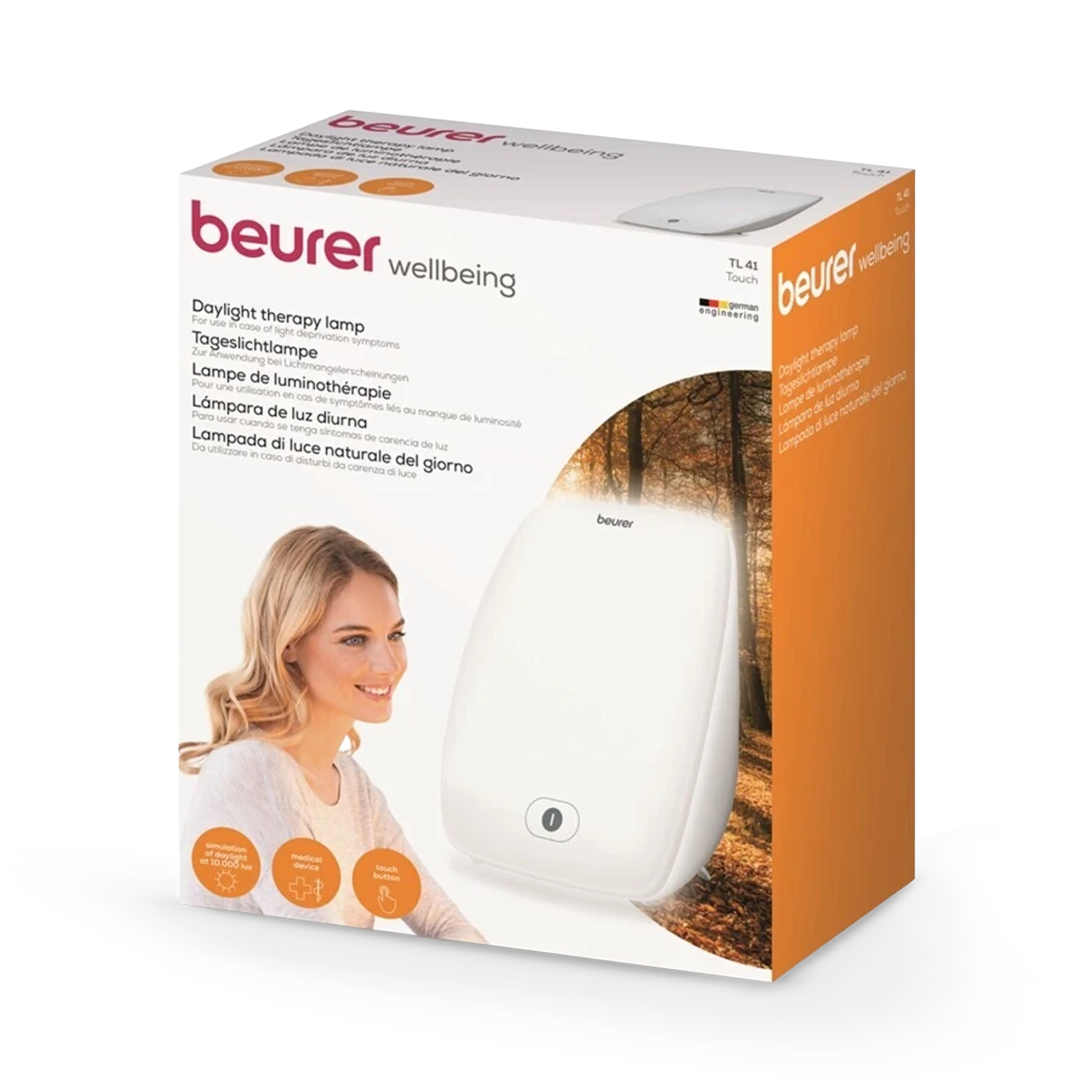Beurer TL41 desktop daylight lamp with LED technology, UK version