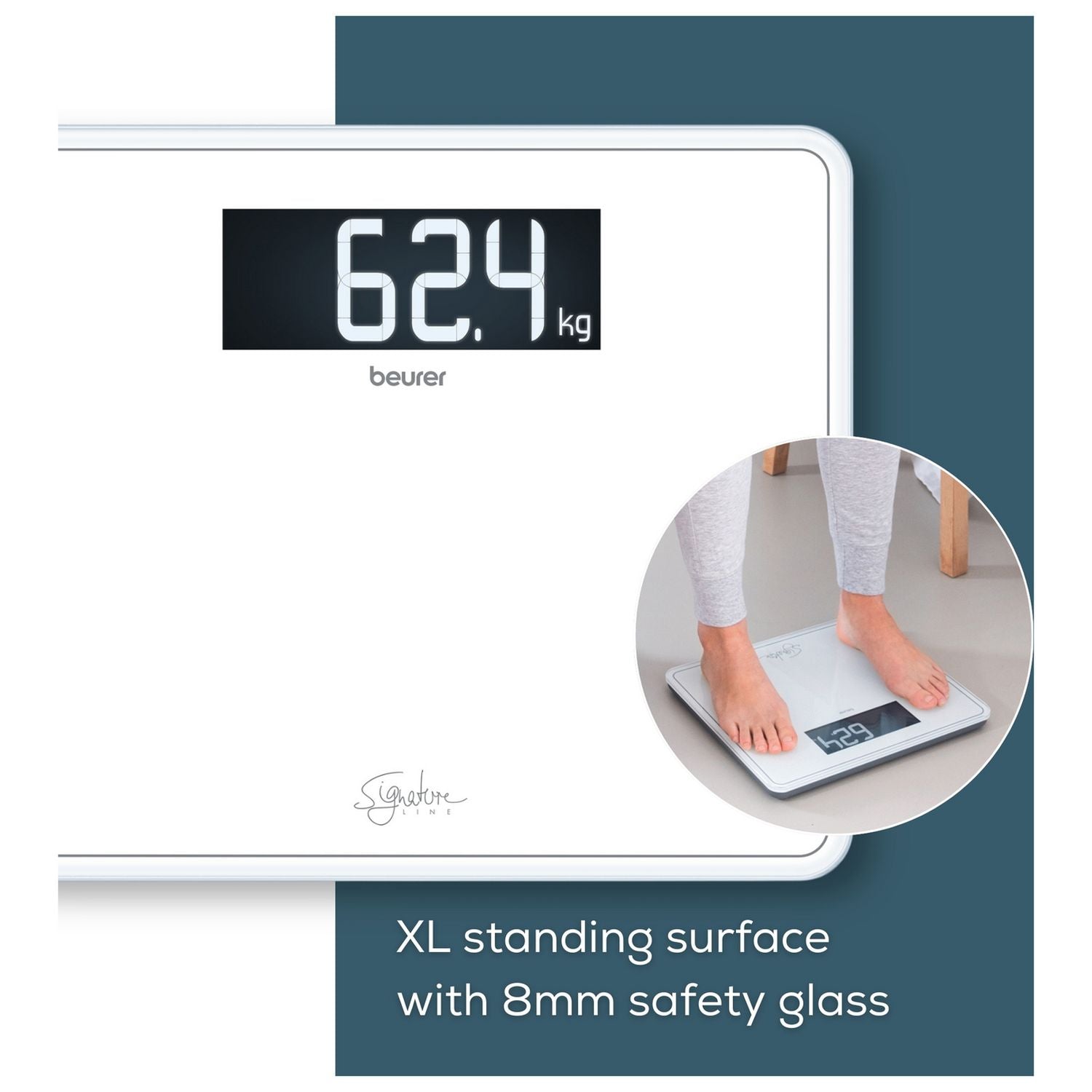 Beurer XXL electronic platform scale white - British product