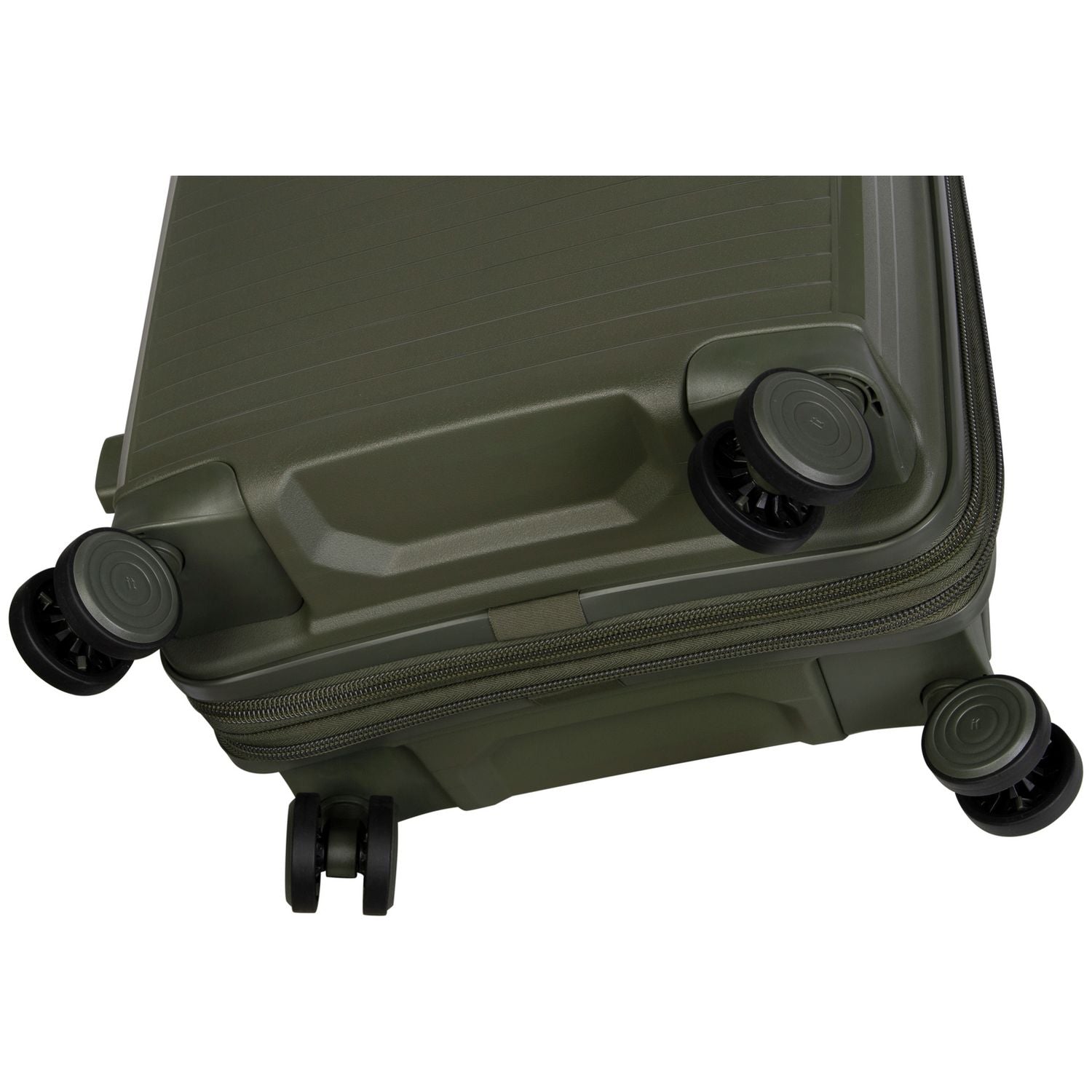 IT Luggage hard lightweight medium suitcase olive, UK version