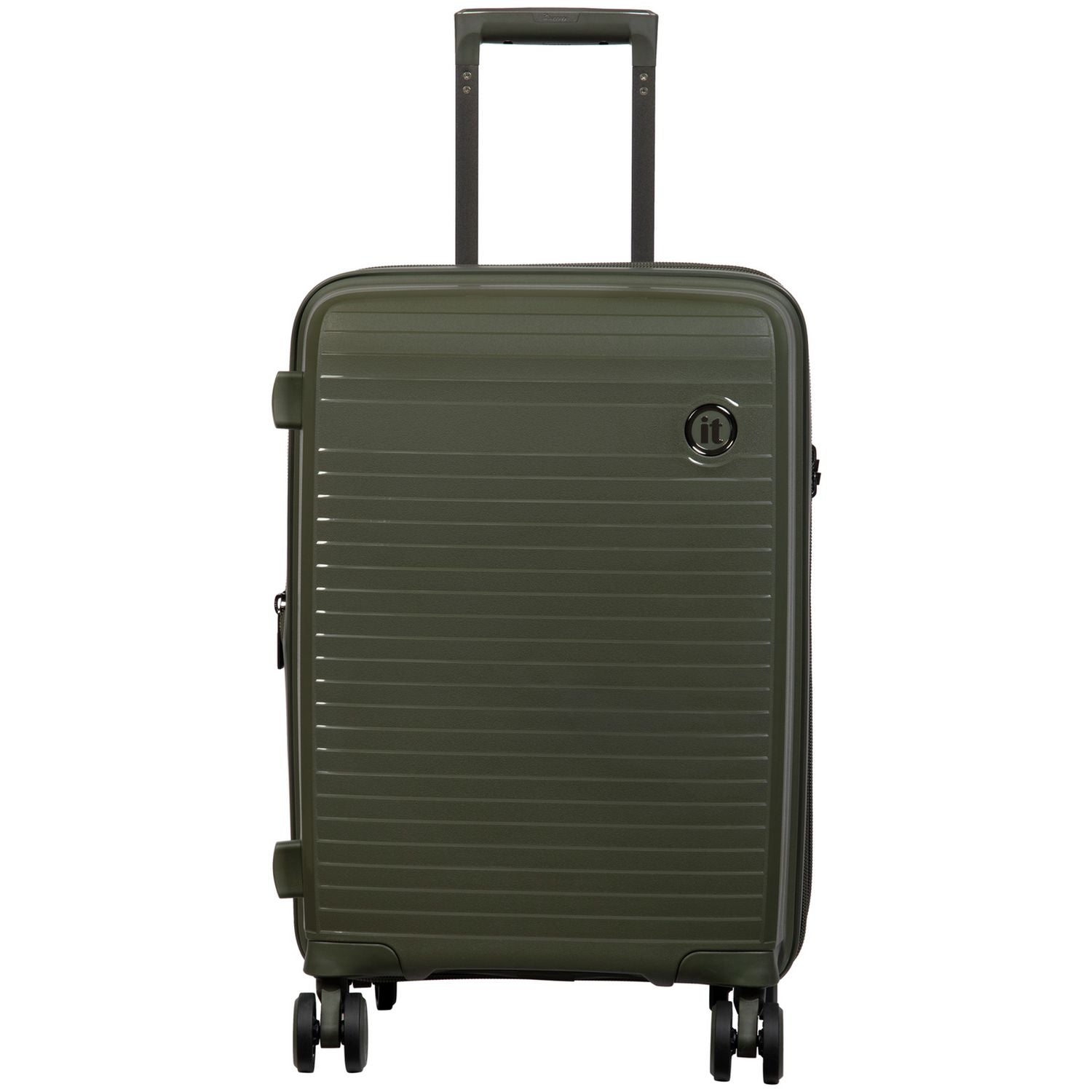 IT Luggage hard lightweight medium suitcase olive, UK version