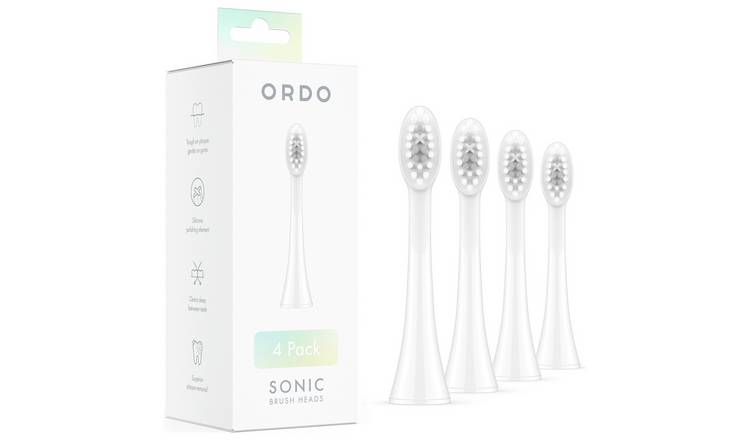 Ordo Sonic White Electric Brush Heads - 4 Pack GOODS Argos