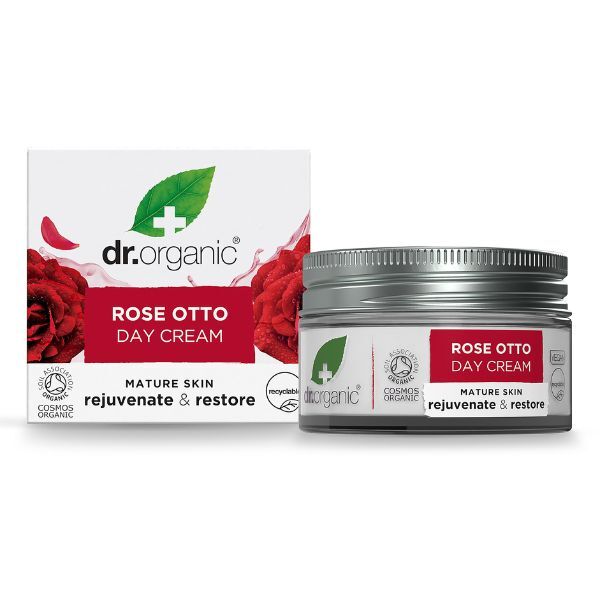 Dr Organic Rose Otto facial day cream 50ml, UK version