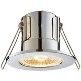 Camber Lighting steel LED downlight chrome 8cm, UK version