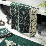 furn Bee Deco emerald green bath towel 125x70cm - British product