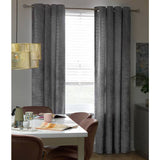 Argos Home grey crushed velvet eyelet curtains 117x183cm, imported from the UK