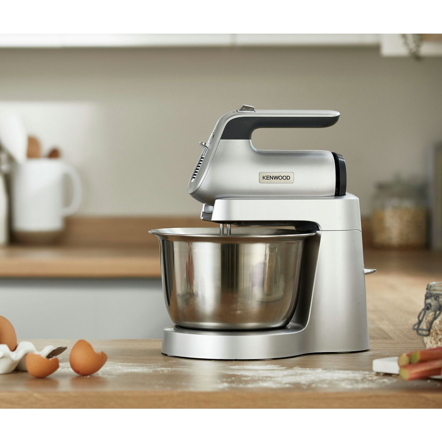 Kenwood Chefette hand and stand mixer in silver (British brand)