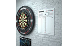 Winmau double-sided dry wipe and chalk scoreboard 45x36cm, UK version