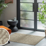Argos Home Geometric Blue Cotton Flatweave Rug 80x110cm