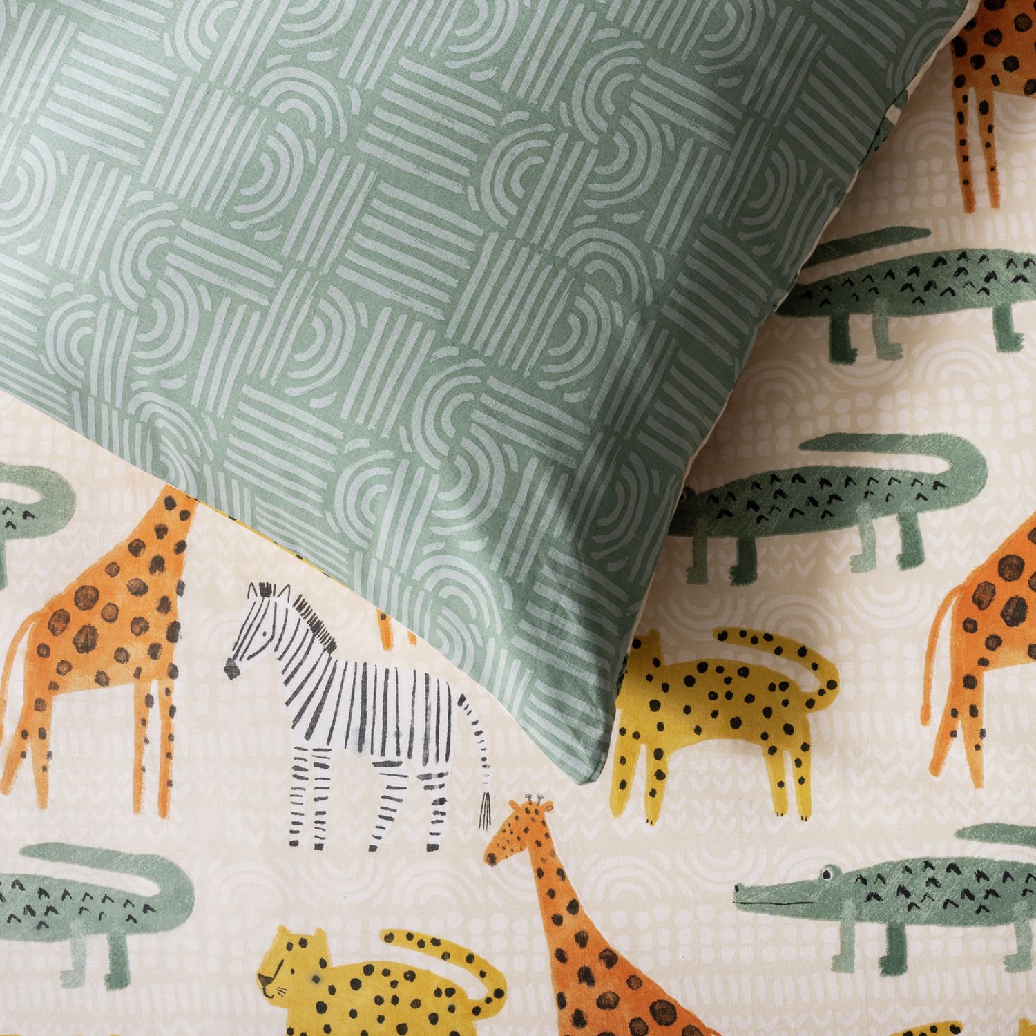 Habitat Cotton Safari Kids Bedding Set - Single
