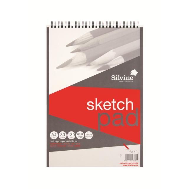 Silvine A4+ Twin Wire Sketch Pad GOODS M&S   