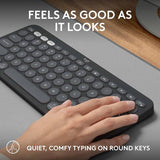 Logitech Pebble Keys 2 K380S wireless keyboard Graphite, UK version