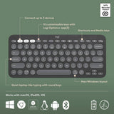 Logitech Pebble Keys 2 K380S wireless keyboard Graphite, UK version