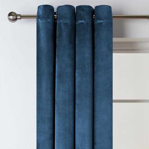 Habitat eyelet curtains in ink 117x183cm, UK version