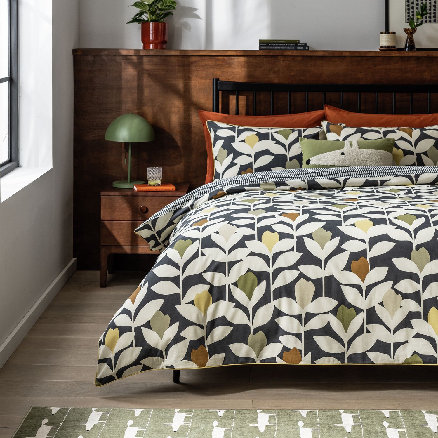 Habitat x Scion cotton Padukka bedding set single, UK version