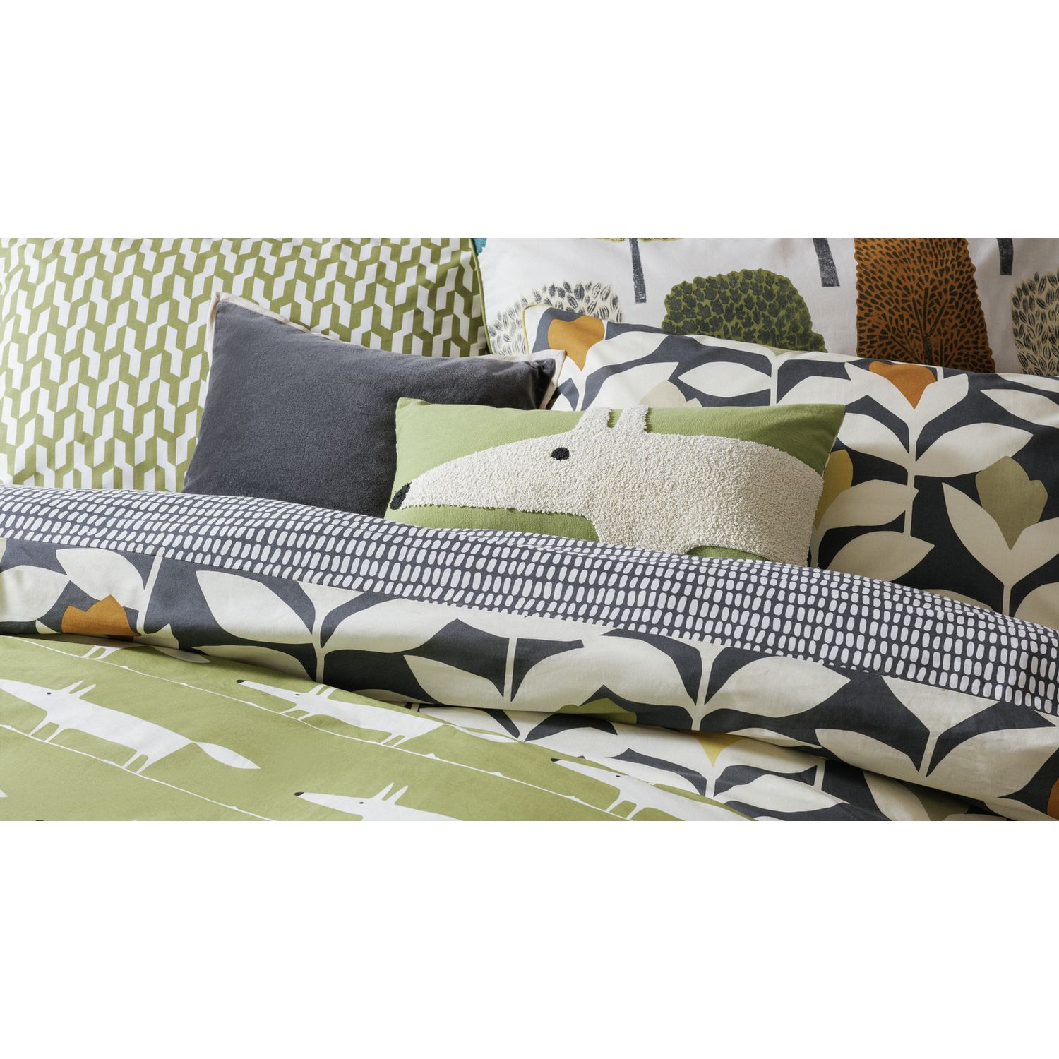 Habitat x Scion cotton Padukka bedding set single, UK version