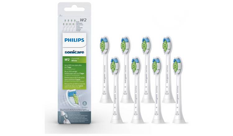 Philips Sonicare W2 Optimal White Brush Head - White 8 Pack GOODS Argos