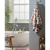 Habitat geometric tufted towel bale multicolour, imported from the UK