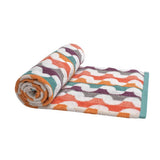 Habitat geometric tufted towel bale multicolour, imported from the UK