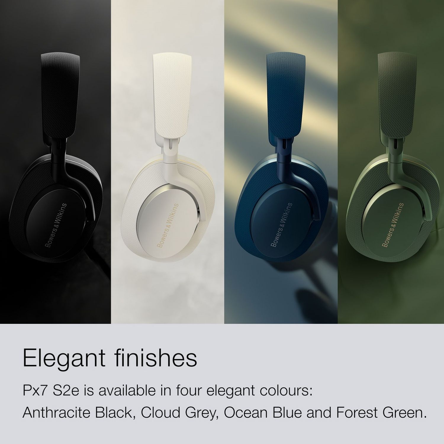 Bowers & Wilkins Px7 S2e wireless headphones, imported from the UK