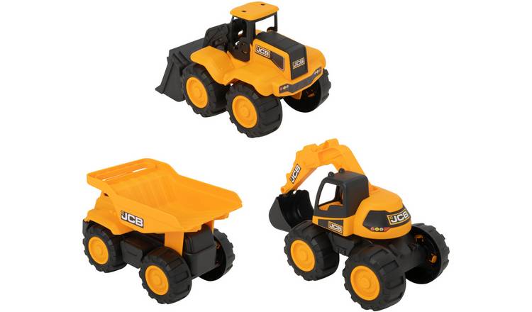 Teamsterz JCB Construction Vehicles- Set of 3 GOODS Argos