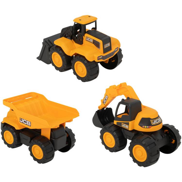 Teamsterz JCB construction vehicles set of 3, UK version