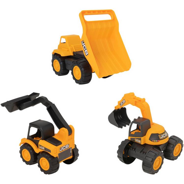 Teamsterz JCB construction vehicles set of 3, UK version
