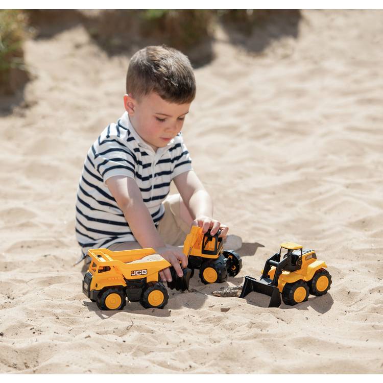 Teamsterz JCB construction vehicles set of 3, UK version