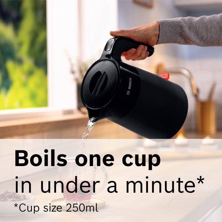 Bosch MyMoment Excite kettle black 1.7L (British brand)