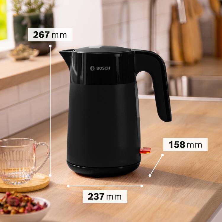 Bosch MyMoment Excite kettle black 1.7L (British brand)