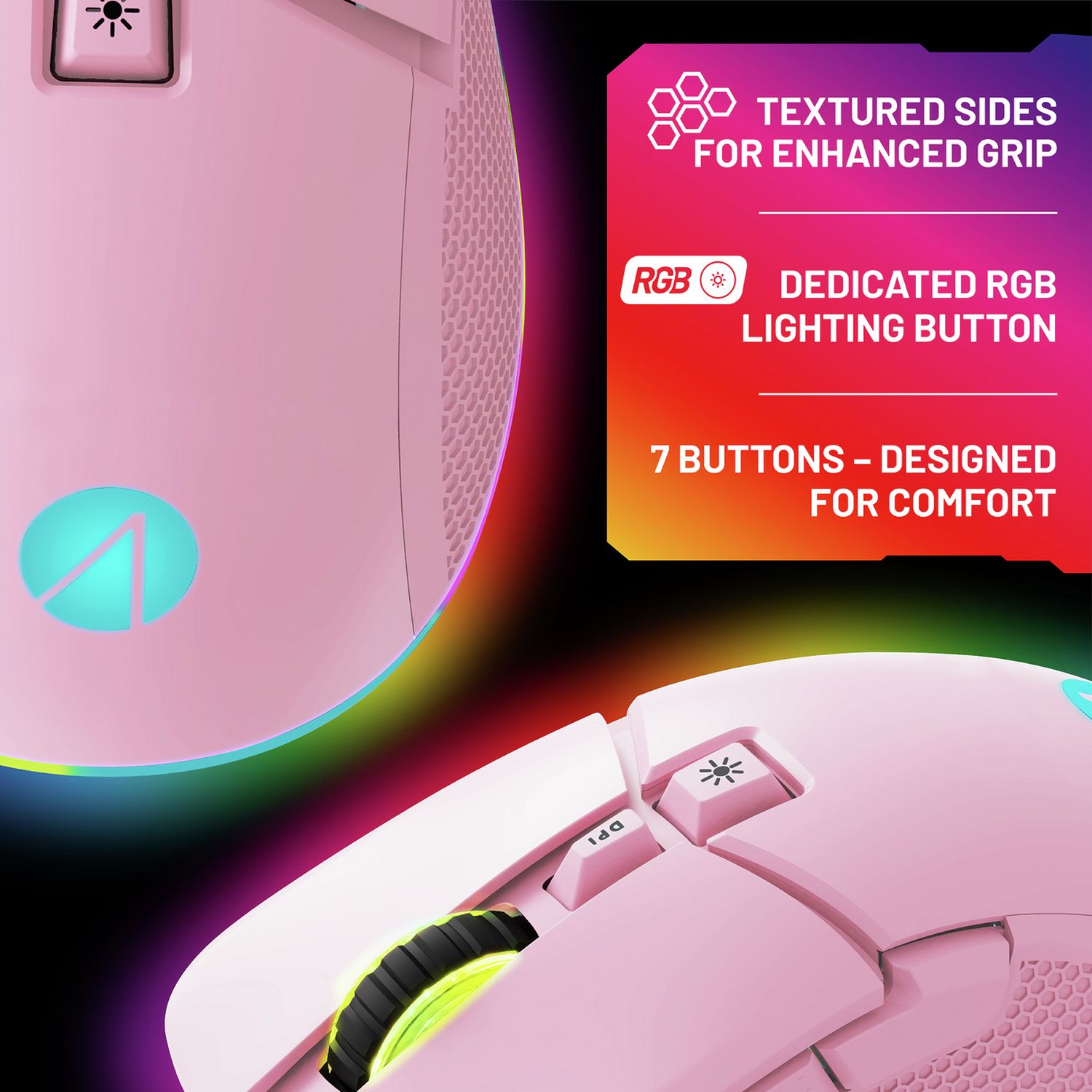 STEALTH gaming mouse blush (British brand)