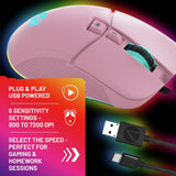STEALTH gaming mouse blush (British brand)
