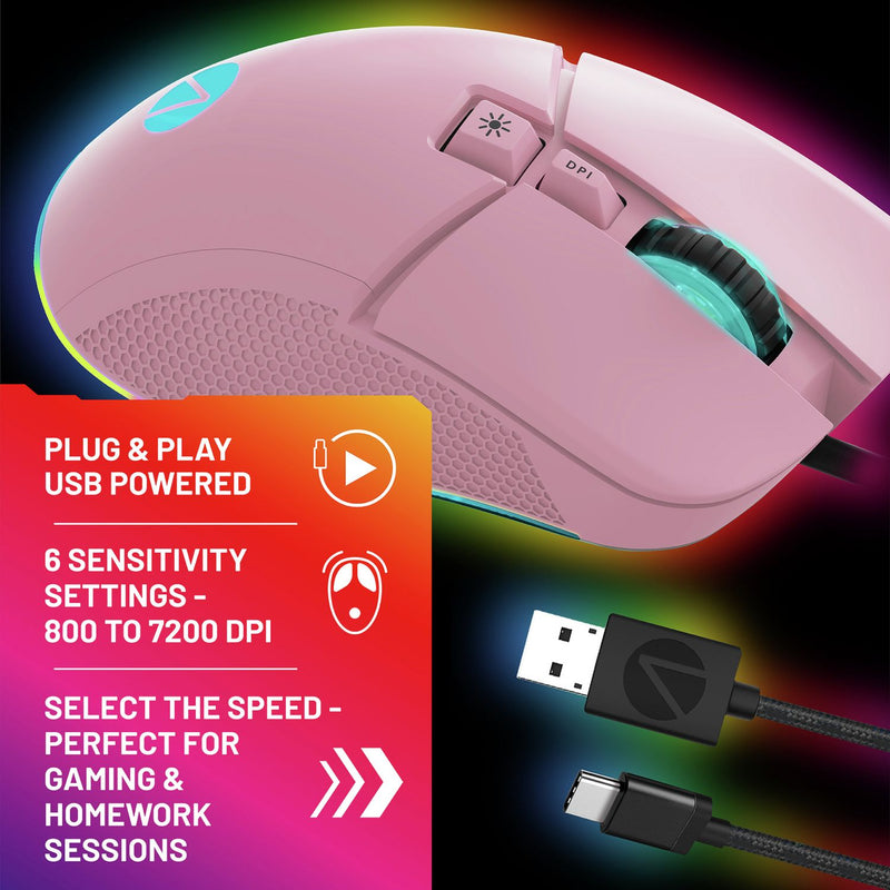 STEALTH gaming mouse blush (British brand)
