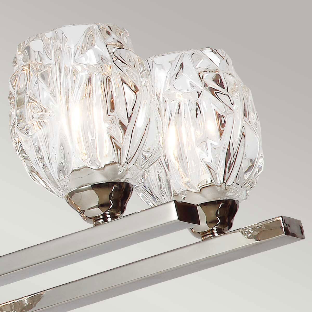 Elstead Rubin 10 light island chandelier polished nickel - British product