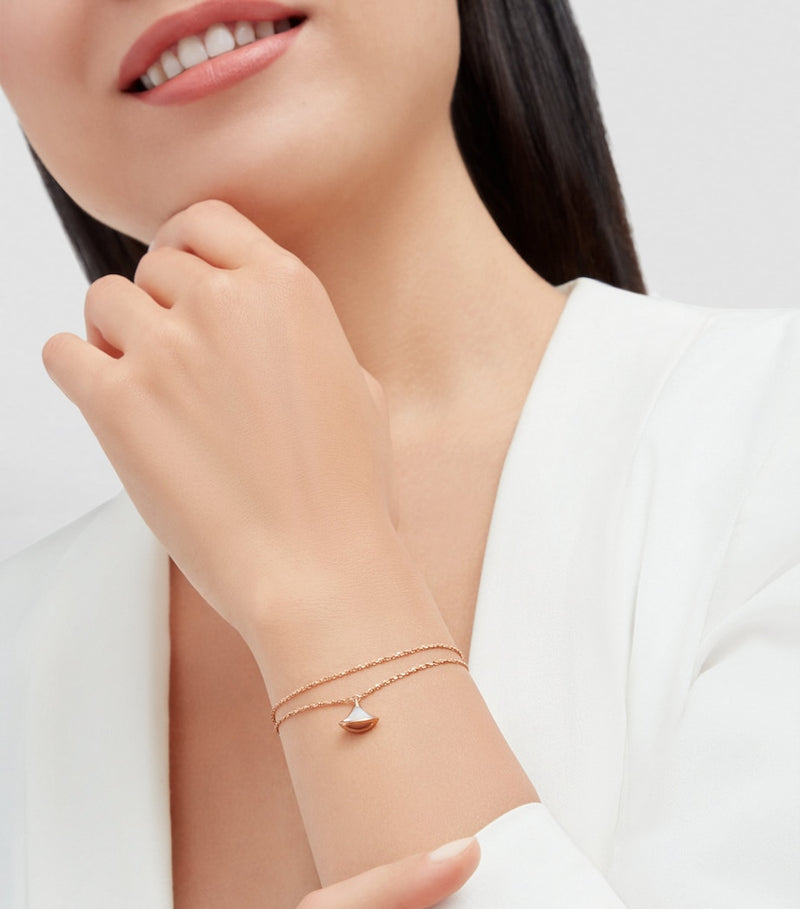 Bvlgari Divas' Dream rose gold mother-of-pearl bracelet, UK version