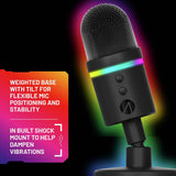 STEALTH gaming microphone light-up USB PC PS4 PS5 (British brand)