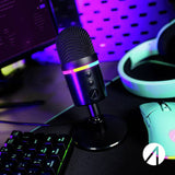 STEALTH gaming microphone light-up USB PC PS4 PS5 (British brand)