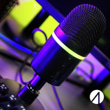 STEALTH gaming microphone light-up USB PC PS4 PS5 (British brand)