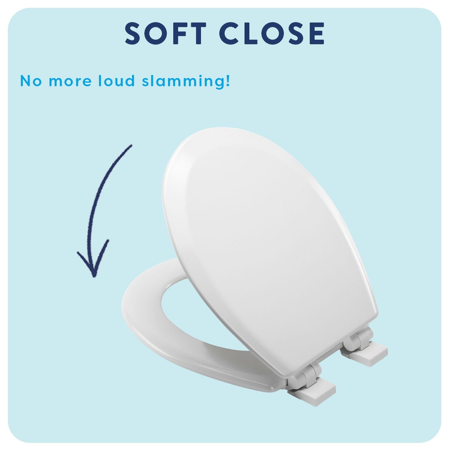 Croydex Carron moulded wood toilet seat white, adjustable hinges (British brand)