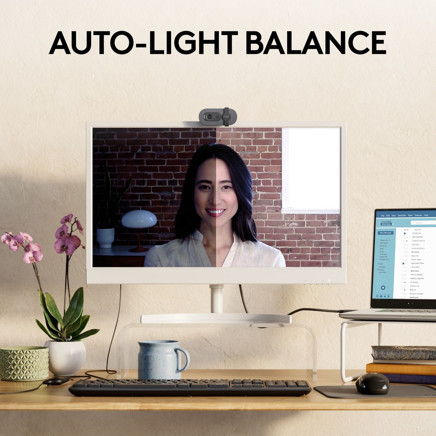 Logitech Brio HD 100 webcam black, imported from the UK
