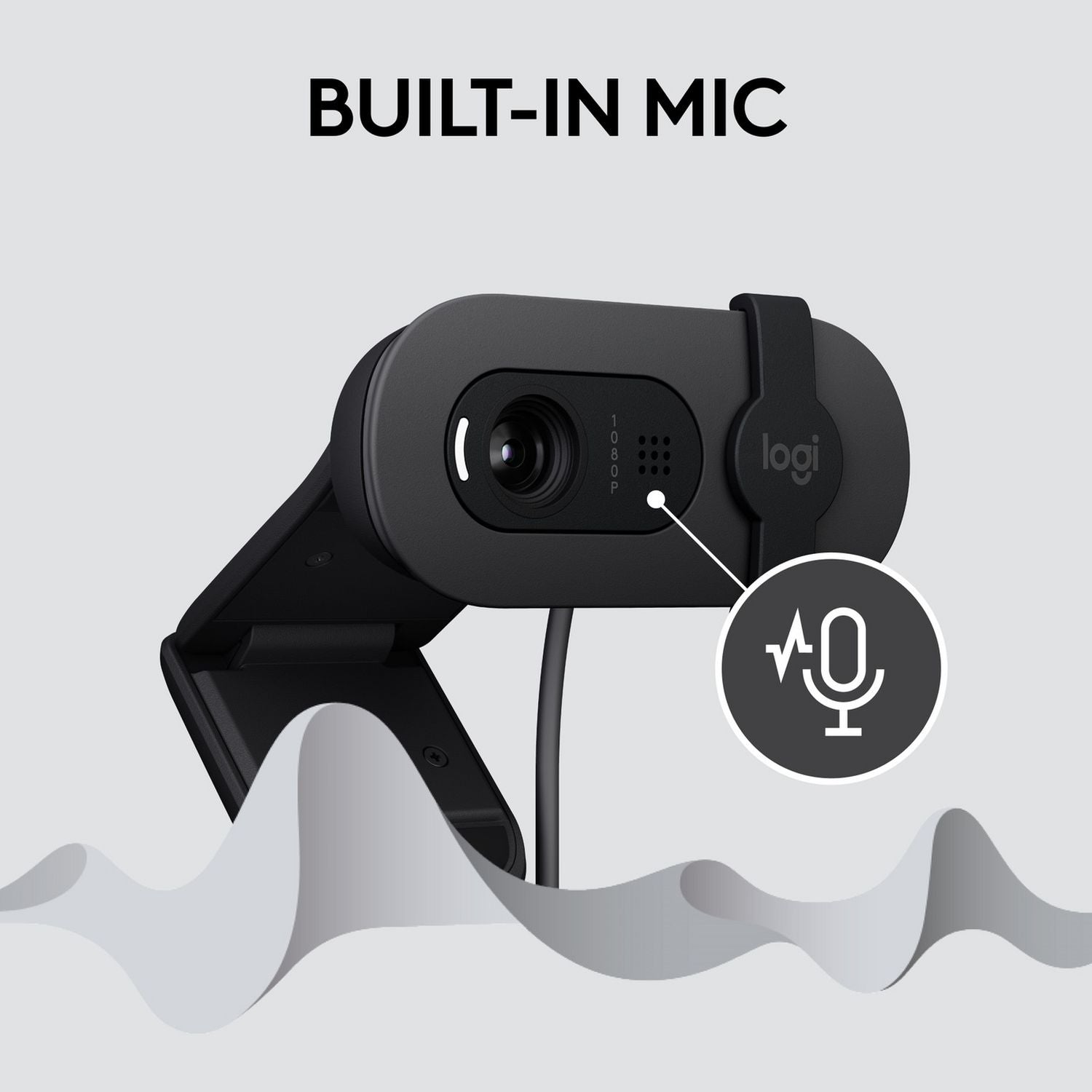 Logitech Brio HD 100 webcam black, imported from the UK