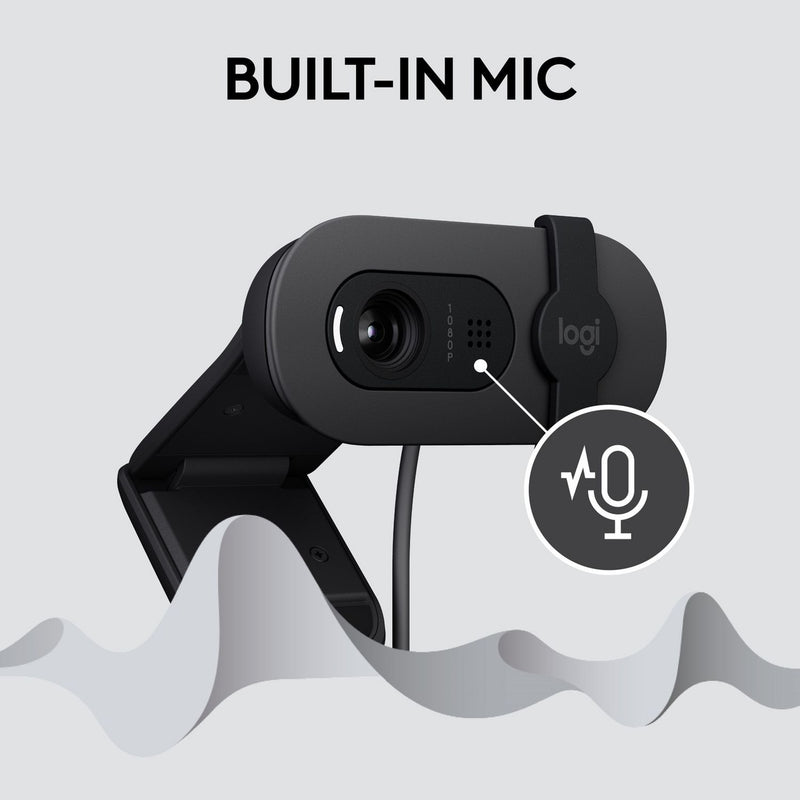 Logitech Brio HD 100 webcam black, imported from the UK