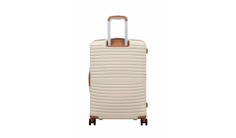 IT Luggage hard expandable cabin suitcase cream, imported from the UK